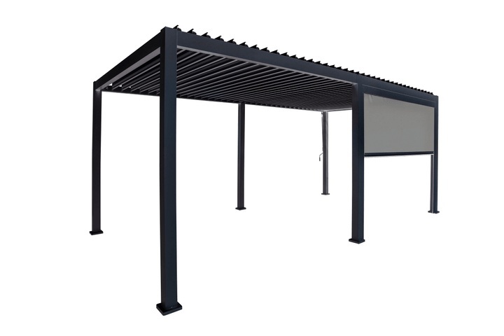 Sichtschutz, ausziehbar schwarz, 4m