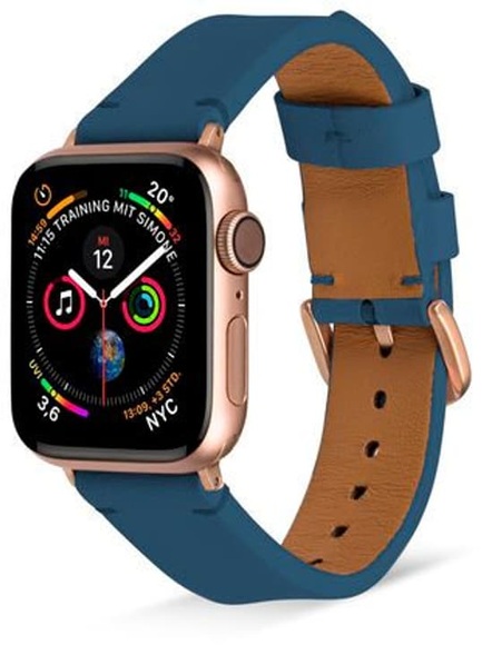 Artwizz WatchBand Leather - Armband (Nordic Blue)