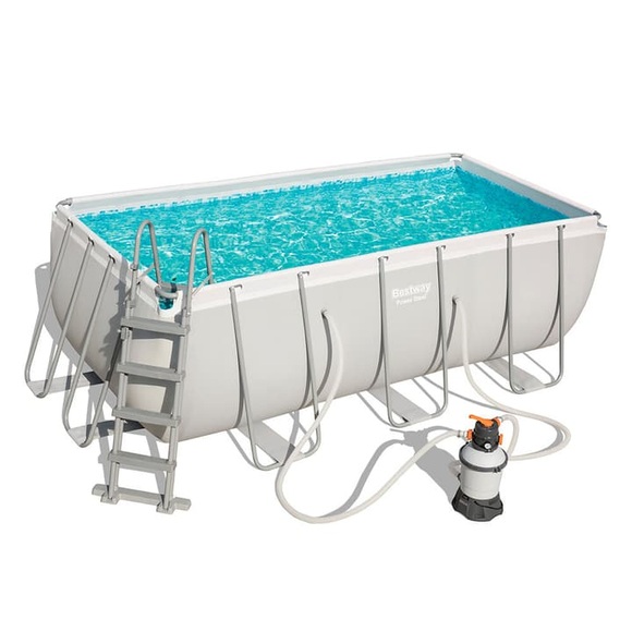 Bestway Pool - Stahlrohrbecken rechteckig 412 x 201 122 cm