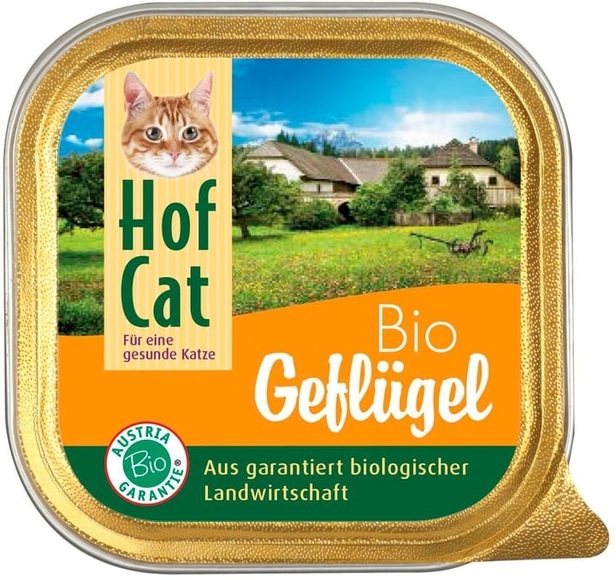 HofCat Nassfutter Geflügel, 16 x 100g