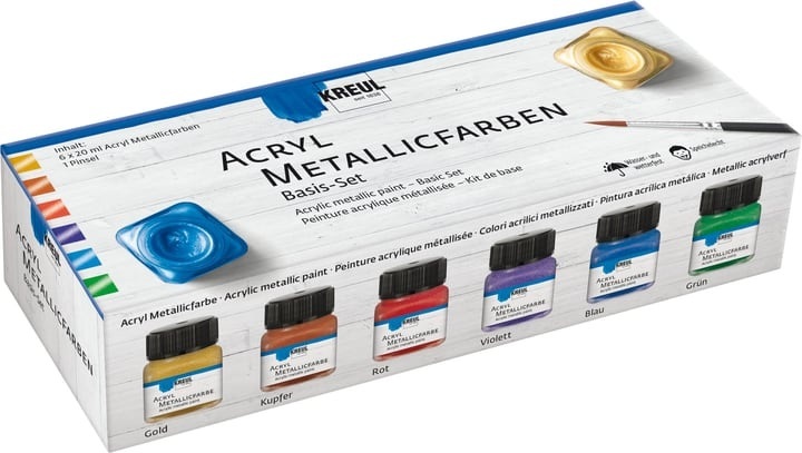 Set Metallicfarbe 6 x 20 ml