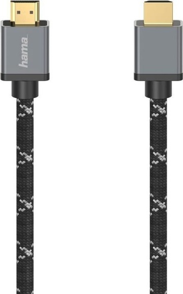 HAMA 205240 UHS HDMI 8K M/M 3M - HDMI-Kabel (Grau/Schwarz)