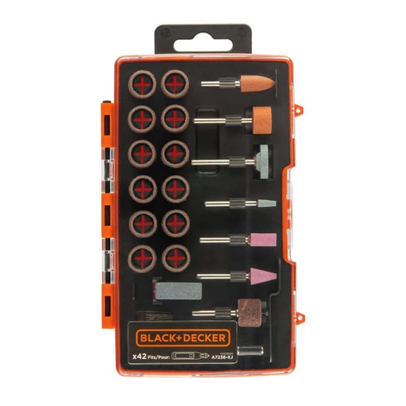 Black&Decker Multifunktionswerkzeug-Zubehör-Set, 42-tlg Multifunktionswerkzeug