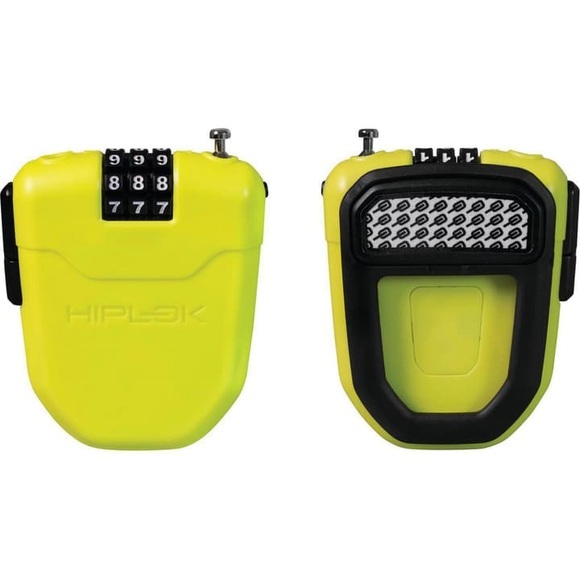 Hiplok FX Wearable rétractable serrure à combinaison Citron vert 1m
