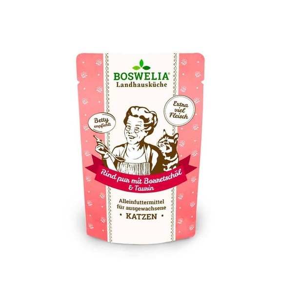 Boswelia Landhausküche Rind PUR, 100 g Nassfutter
