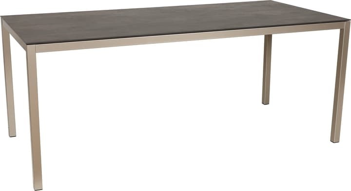 LOCARNO, 220 cm, Gestell Polar Silber, Platte Keramik Gartentisch