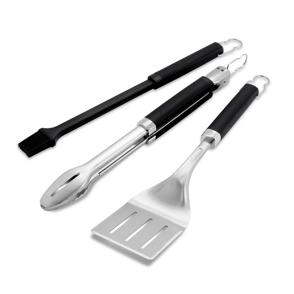 weber - Precision Grillbesteck-Set, 3-teilig - 58 x 27 x 5.5 cm