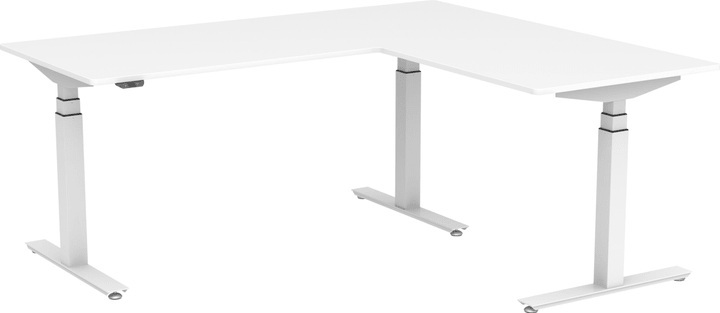 Höhenverstellbarer Eckschreibtisch FLEXCUBE PROFI