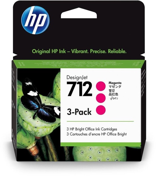 HP 712 Tinte magenta 3-Pack