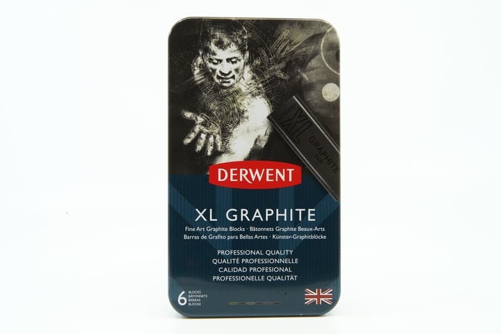 Pebeo 6 Derwent XL Graphite im Metallbox