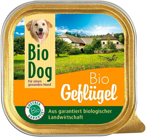 BioDog Nassfutter Geflügel, 9 x 300g