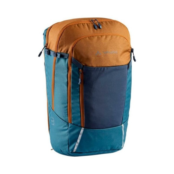 VAUDE Cycle 28 II 2in1 Fahrradtasche und -rucksack blau/beige 2021 Messenger Bags