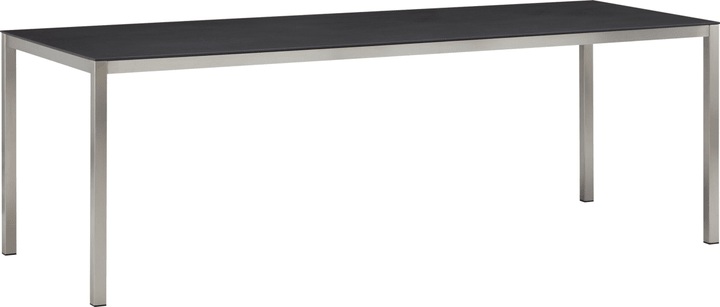 LOCARNO, 220 cm, Gestell Edelstahl, Keramik Gartentisch