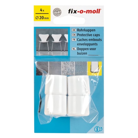 Fix-O-Moll Rohrkappe Ø 20 mm 4 x Rohrkappen