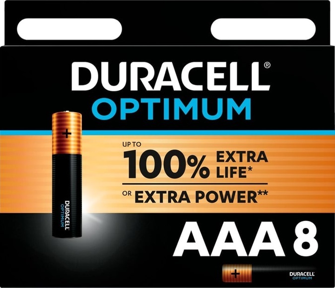 Duracell Batterien Optimum AAA 8 Stück