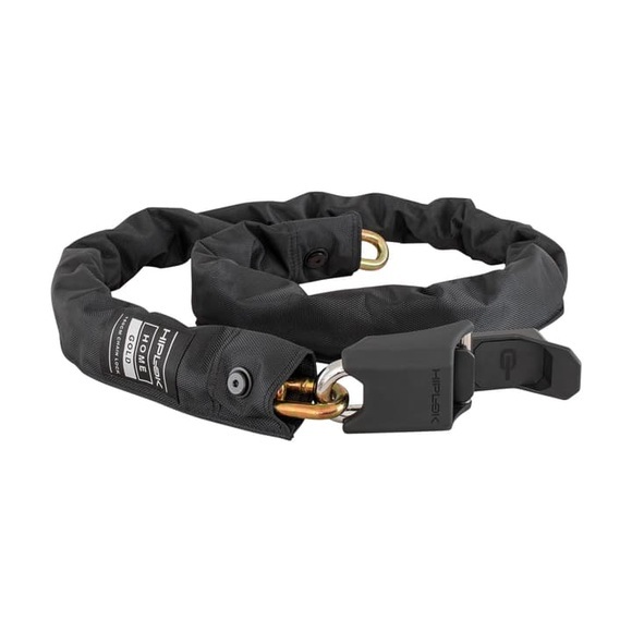 Hiplok Homie Kette Sperren 10 mm x 150 cm mit Wand Haken schwarz 150cm