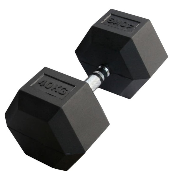 GladiatorFit Sechseckige Hantel aus Gummi Hanteln