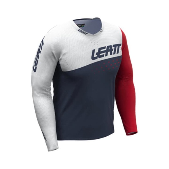 Leatt MTB Gravity 4.0 Trikot Jugend rot/weiß 2022 M | 130-140 Kindertrikots