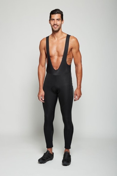 Crosswave Herren-Bike-Bib-Tights lang schwarz