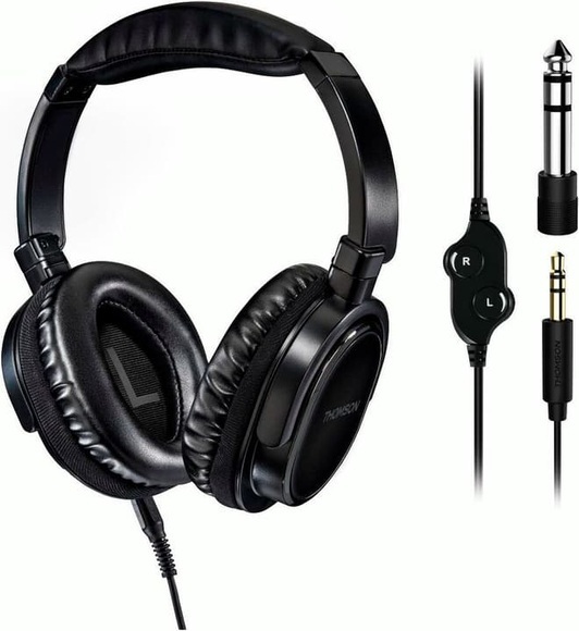 Thomson HED4508 HQ TV Kopfhörer Over Ear Headset, Lautstärkeregelung, Schwenkbare Ohrmuscheln Schwarz