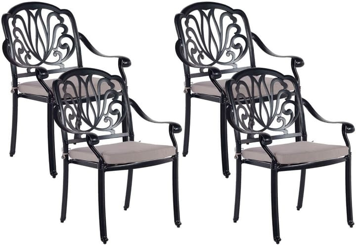 Set mit 4 Stühlen aus Aluminium Retro ANCONA Set mit 4 Stühlen aus Aluminium Retro ANCONA