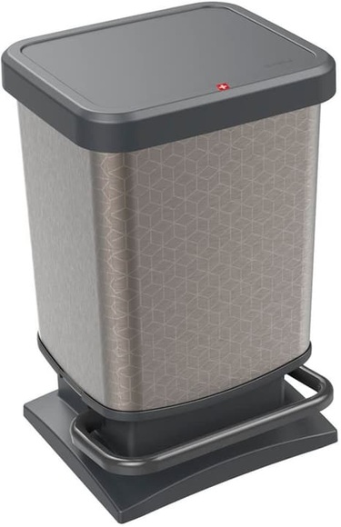 Rotho Treteimer Paso 20 l, Grau, Anzahl