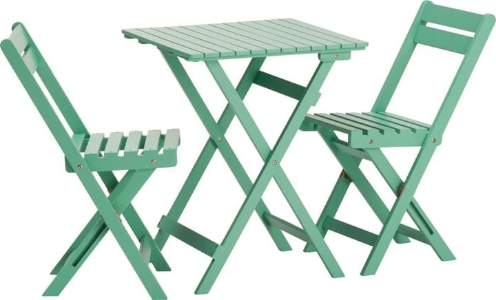 PALMA Bistro-Set 1 Tisch und 2 Klappstühle
