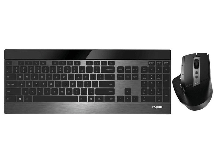 Rapoo 9900M - Tastatur & Maus (Schwarz)