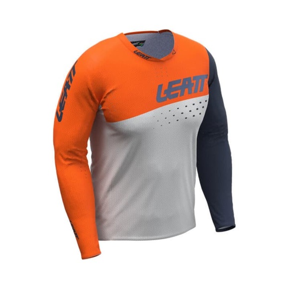 Leatt MTB Gravity 4.0 Trikot Herren orange/grau 2022 S Trikots langarm