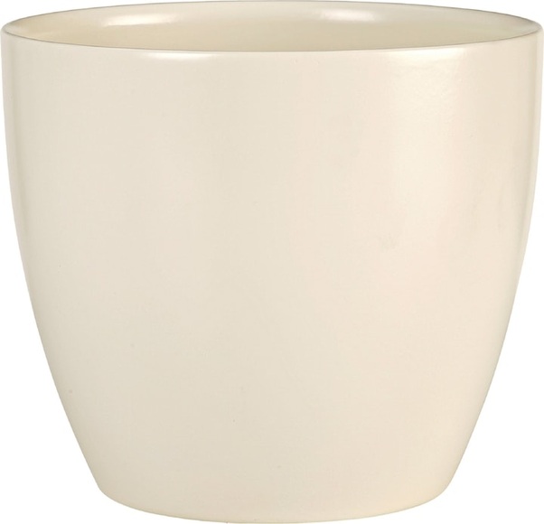 Übertopf Rille Ø33 cm crème