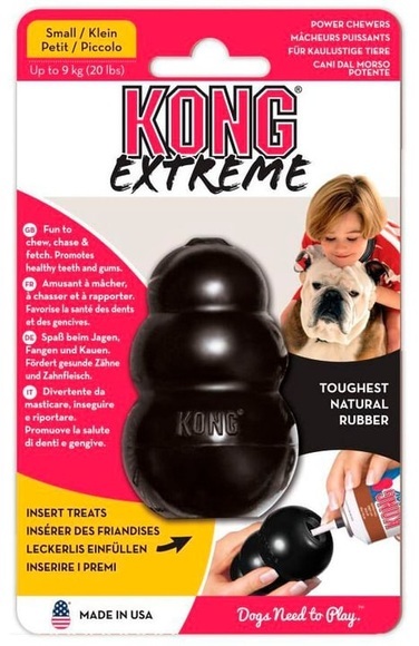 Extreme KONG Small, schwarz, 7cm Hunde Spielzeug
