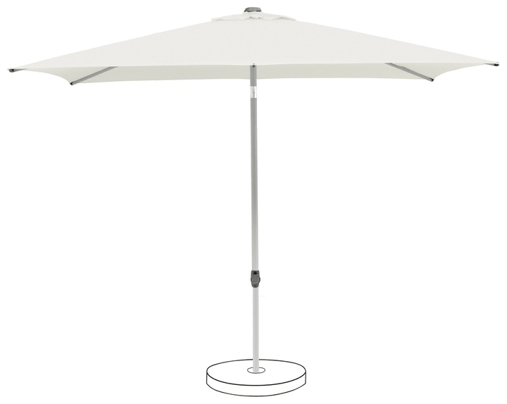 Suncomfort by Glatz POP UP Sand white 250 x 200 cm Mitellstockschirm