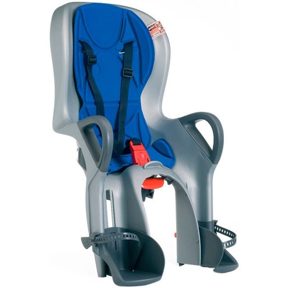 OK Baby Kinder-Fahrradsitz Velo Kindersitz. silber