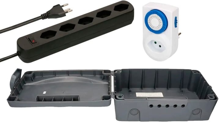 Max Hauri - Outdoorbox IP54 Timer-Anschluss-Set 3-teilig