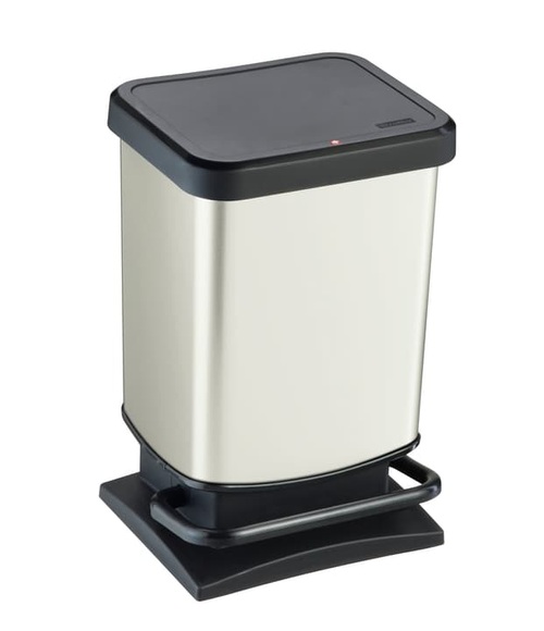 rothopro Tretabfalleimer Volumen 20 l, BxHxT 293 x 457 x 266 mm weiß