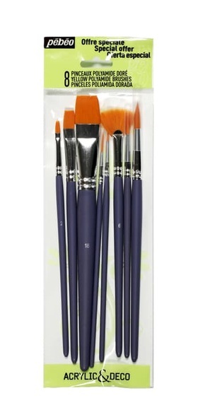 Pebeo Blister 8 Pinsel