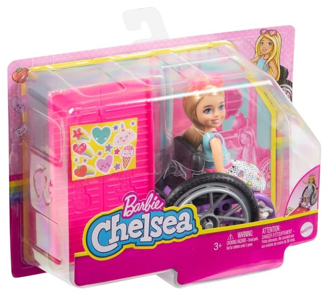 Barbie Chelsea im Rollstuhl (blond)