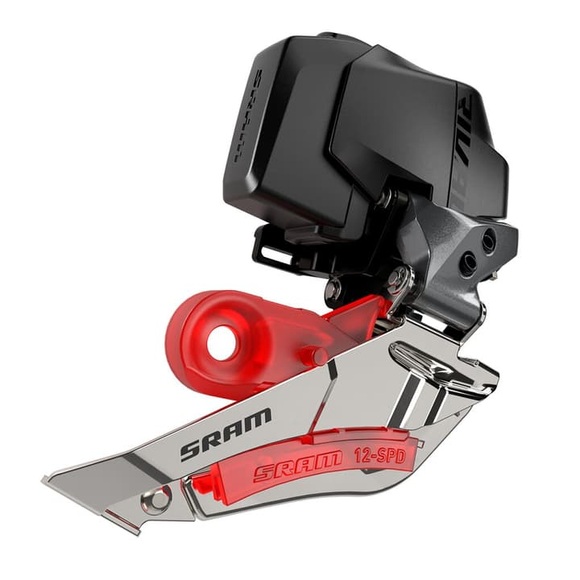 SRAM Rival eTap AXS D1 Umwerfer 2-fach Anlöt silber/schwarz 2021 Rennvelo Umwerfer