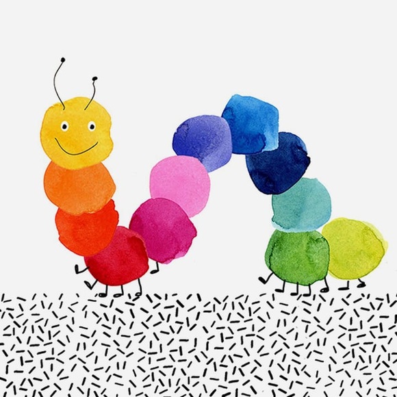 Feldner + Partner Serviette 33cm colorful worm