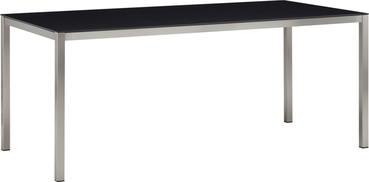 LOCARNO, 180 cm, Gestell Edelstahl, Keramik Gartentisch