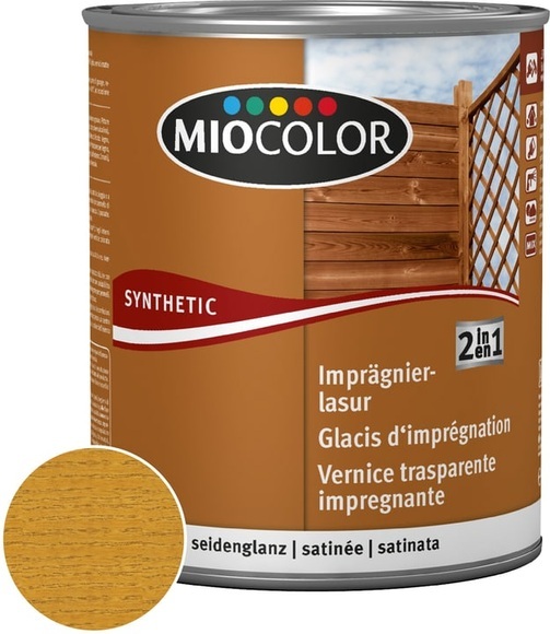 Miocolor 2in1 Imprägnierlasur Eiche 2.5 l