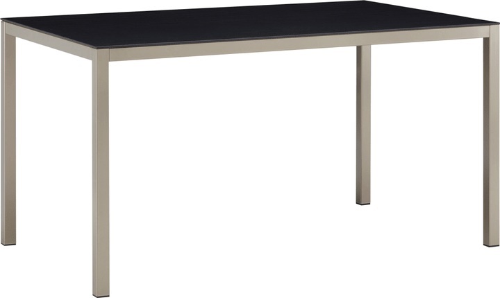 LOCARNO, 140 cm, Gestell Polar Silber, Platte Keramik Gartentisch
