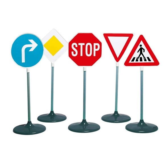 Klein Verkehrsschilder-Set A, 5 Schilder