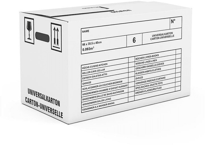 Antalis Umzugsbox 50 x cm 10 Stück, Braun Kartonschachteln