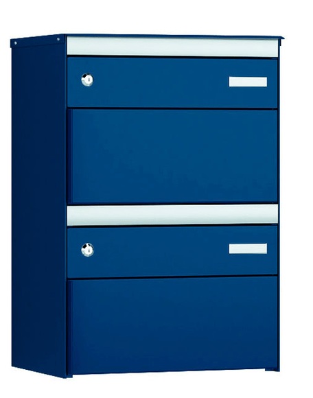 Stebler 2er Briefkasten S:13 RAL 5003/5003