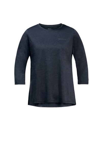 Jack Wolfskin Funktionsshirt Damen Crosstrail 3/4 T-Shirt Women L blau night blue