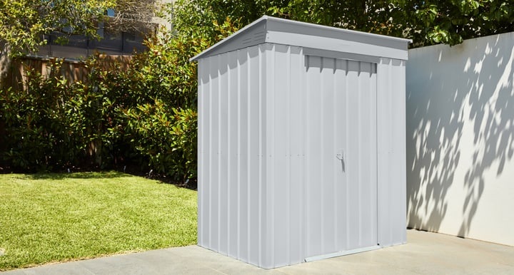 Globel Metall-Geräteschrank 6x4 silv.