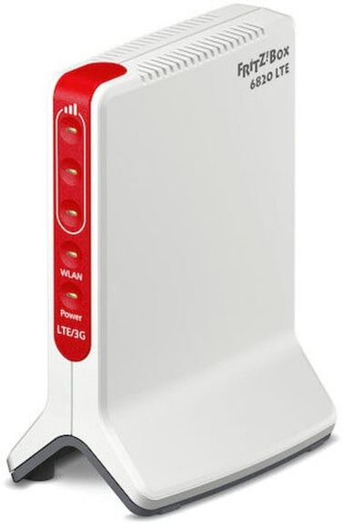 AVM FRITZ!Box 6820 LTE - Wlan Mesh Router (Weiss/Rot/Grau)
