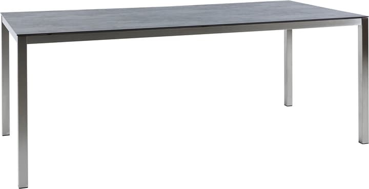 LOCARNO, 140 cm, Gestell Edelstahl, Keramik Gartentisch