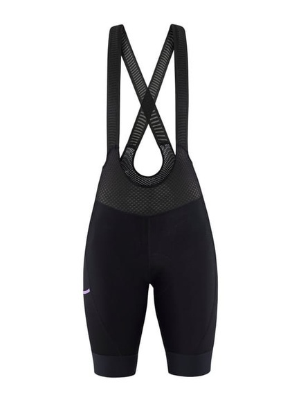 Craft ADV Bike Offroad Trägershorts Damen schwarz/lila 2022 XL Enge MTB Shorts